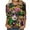 10-Multicolor, variant on Carnival Womens Tops Casual 3/4 Sleeve Mardi Gras Shiny Mask Graphic Print Blouse Round Neck Party Festival Tops Comfy Stylish Holiday Shirts Dressy Party Funny Tees L