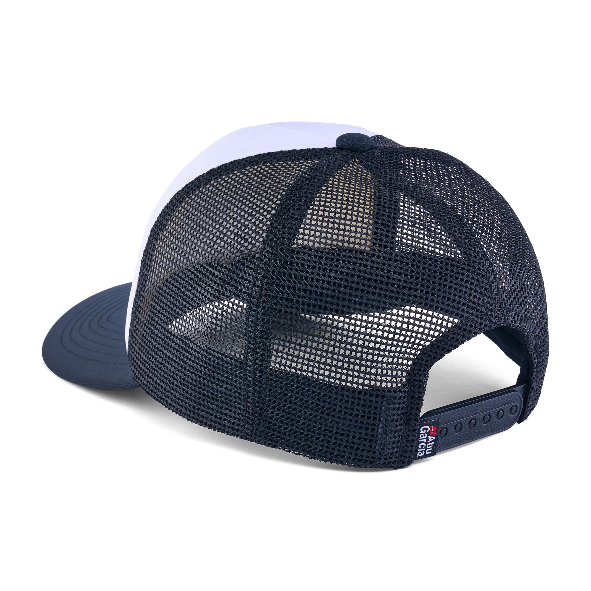 Abu Garcia Stacked Logo Foam Trucker Hat, White