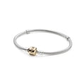 thumbnail image 2 of PANDORA Silver Charm Bracelet With 14K Gold Clasp, 2 of 2