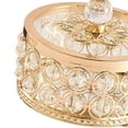 thumbnail image 7 of Crystal Jewelry Box Gold Trinket Box Decorative Treasure Case for Rings Keepsake 10cmx9.5cm, 7 of 7