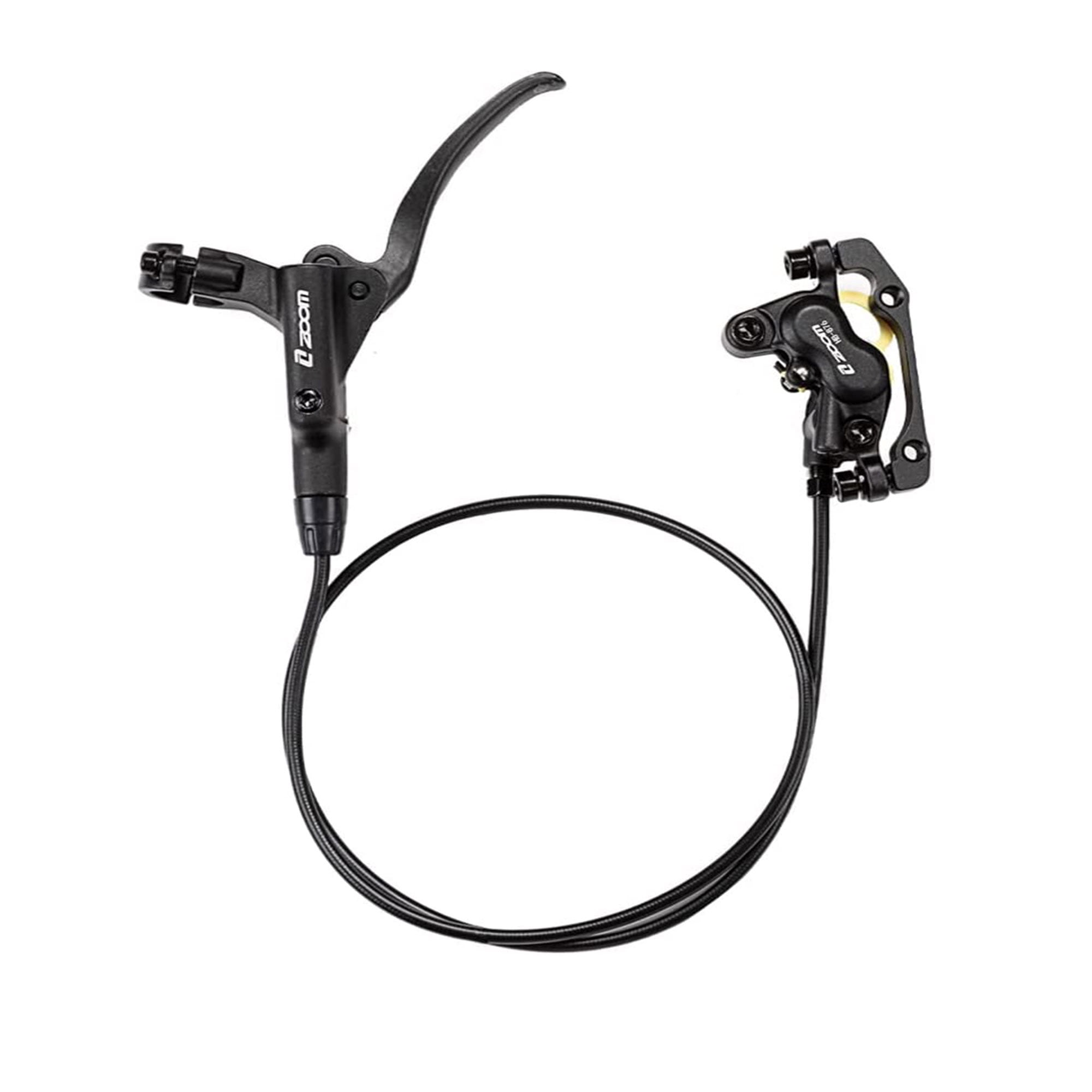 ZOOM Mountain Bike Hydraulic Disc Brakes Set 4Piston Brakes Adapter Fit EBikes/Fat Bike