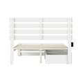 thumbnail image 4 of AFI Oxford Full Wood Platform Bed with Headboard, Footboard & 2 Storage Drawers, White, 4 of 6