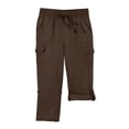 thumbnail image 4 of Woman Within Plus Size Petite Convertible Length Cargo Capri/Bermuda, 4 of 6