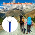 thumbnail image 3 of OUSITAID Metal Whistle 3Pcs Training Whistles Compact Size Loud Crisp Sound High Decibel Rustproof Portable Aluminum Alloy Emergency Survival Keychain Whistles Camping Supplies, 3 of 6