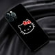 thumbnail image 3 of Funda de silicona negra con calavera rosa para IPhone, carcasa de Hello Kitty Cutes para IPhone 15 14Plus SE 2020 13 12Mini 11 Pro X XS XR Max 7 8, 3 of 5