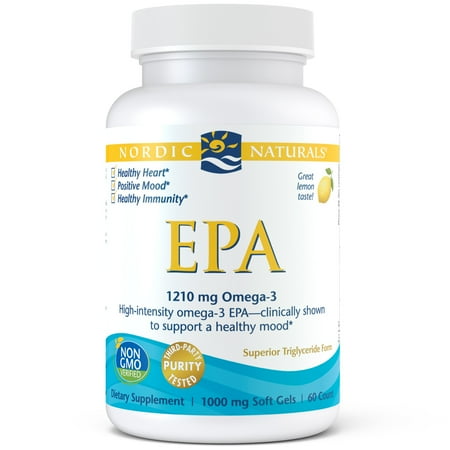 Epa 18 Fish Oil - Nordic Naturals EPA Softgels, 1210 MG, 60 ct