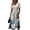 White, variant on Minjewel Ladies Floral Casual Fashionable Short Sleeve V-Neck Dress for Spring Summer Women's Daily Casual Wear,Pink,2XL