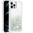 thumbnail image 3 of Compatible with iPhone 12 Pro Max Case Glitter Luxury Cute Love Liquid Quicksand Clear Soft TPU Girls Women Stylish Bumper Shockproof Protective Case for iPhone 12 Pro Max Sliver YB, 3 of 6