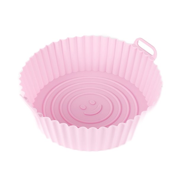 Almohadilla para freidora de aire de 7,5/8,5 pulgadas, cesta de pollo frito de silicona reutilizable, suministros de cocina