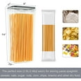 thumbnail image 7 of Airtight Tall Food Storage Container Set, 2Pcs 2.8L Spaghetti Containers for Pantry Organization and Storage, 7 of 7