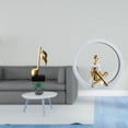thumbnail image 2 of CoudarTitie Creative Resin Music Note and Girl Figurine Sculpture Tabletop Ornament Centerpiece for Desk Fireplace Bedroom Bookshelf Housewarming Gift Versatile Decoration, 2 of 8