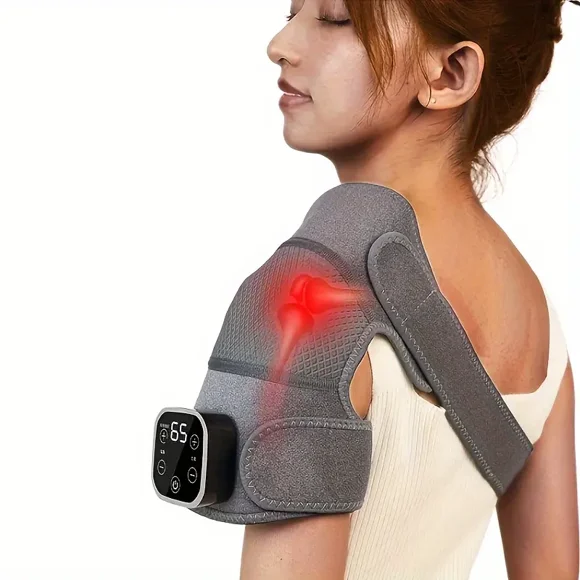 3-in-1 Heated Knee, Elbow, and Shoulder Brace with 5 Adjustable Modes - Relieve Pain and Relax Muscles with Knee Heating Pad and Shoulder Wrap
