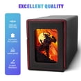 thumbnail image 3 of Card Deck Box for MTG, Double Card Storage Box with 2 Commander Display & Dice Tray, Fits 200+ Double Sleeved Cards, Card Organizer for CCG TCG Sports Cards (Black&Red), 3 of 7