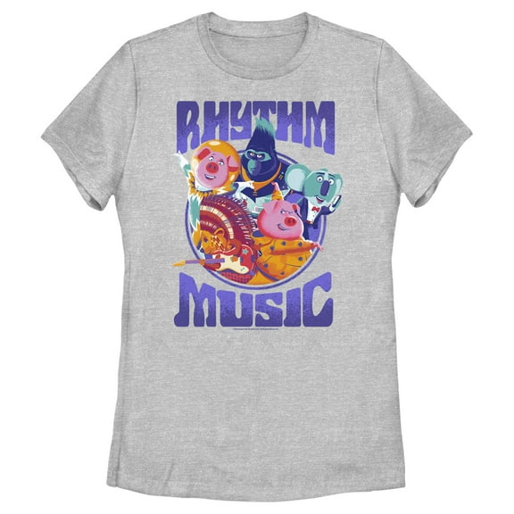 Women's Sing 2 Rhythm Music  Graphic Tee Athletic Heather Small