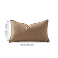 thumbnail image 3 of Long Lumbar Throw Pillow Cover, Modern Rectangular Slipcover, Decorative Case For Hotel Bedroom Sofa, Interior Soft Furnishing, Home Decor, 3 of 7