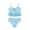 Sky Blue, variant on Ticikt Girl's 2 Piece Tankini Swimsuit with Metal Decoration Textured Twist Front Ruched Ruffle Bikini Set Bathing Suits,Color:Purple,Size:5-6 Years