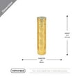 thumbnail image 2 of WGV International Decorative Glass Cylinder Hurricane Chimney Tube, 1 Piece 4"W x 16"H - Gold, 2 of 5