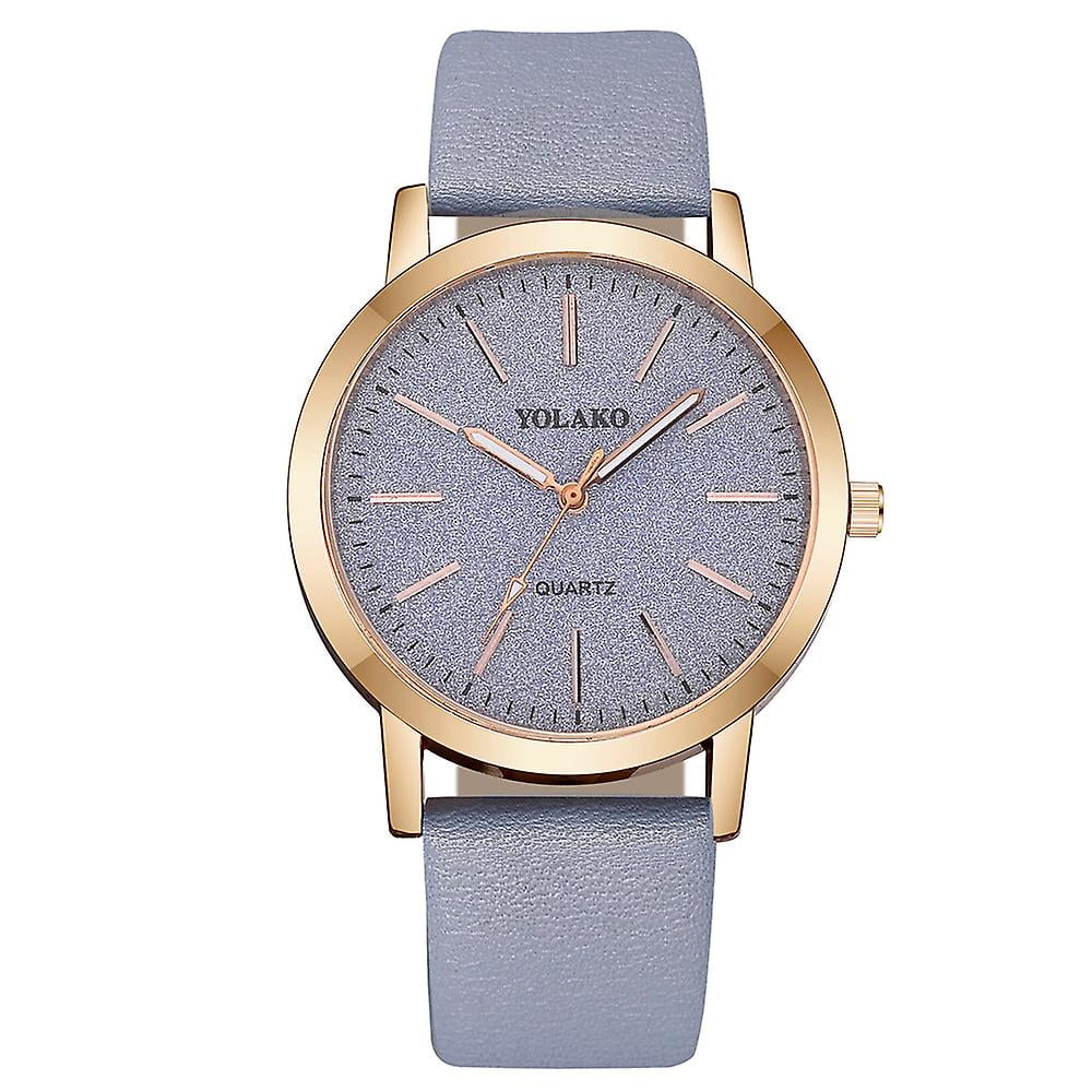 Relojes para mujer reloj de lujo a la moda para mujer reloj de cuero para mujer relojes de pulsera de cuarzo para mujer Montre Femme Walmart en linea
