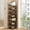 Brown, variant on Vertical Shoe Rack - Tall Narrow Shoe Rack Organizer for Small Spaces,17 Tier Bamboo Shoen Shelf for Entryway,Closet,Corner,Doorway,Skinny Shoe Shelf Space Saving Shoe Storage,Free Stackable DIY