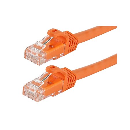 UPC: 0844660098706 | Monoprice FLEXboot Series 10  24AWG Cat6 UTP Ethernet Network Cable Orange 109870