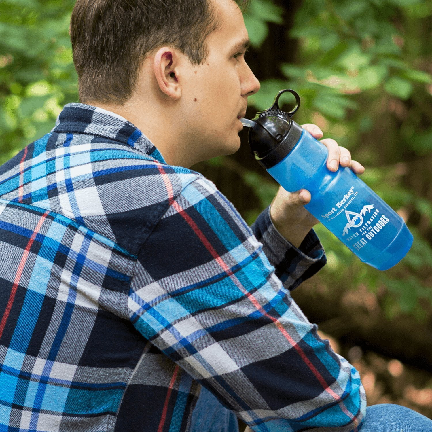 2 Pk Berkey Sport Filtered Water Bottle BPA Free Portable 22oz New 2018 Model