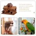 thumbnail image 2 of Casas para pájaros para exterior, casas de madera para pájaros para exterior, caja nido para pájaros, pinzón, pajarera grande, casa para colibríes para jardín, café, 2 of 7