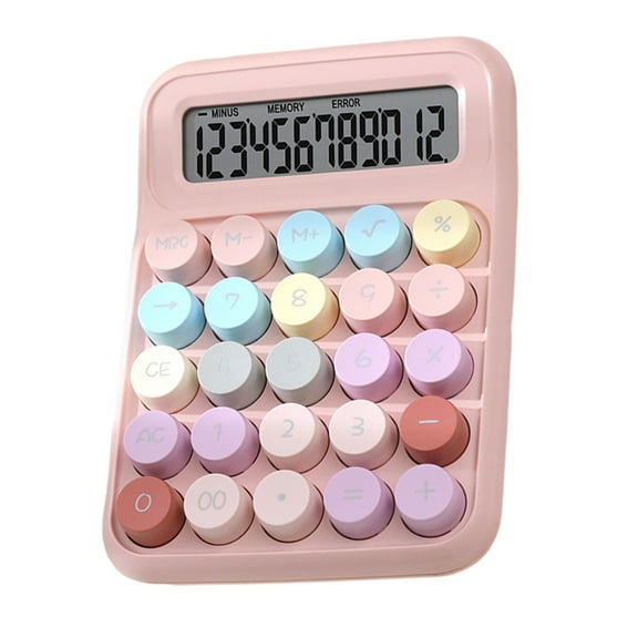 Mechanical Calculator Office Desk Calculators with 12 Digit Large LCD Display