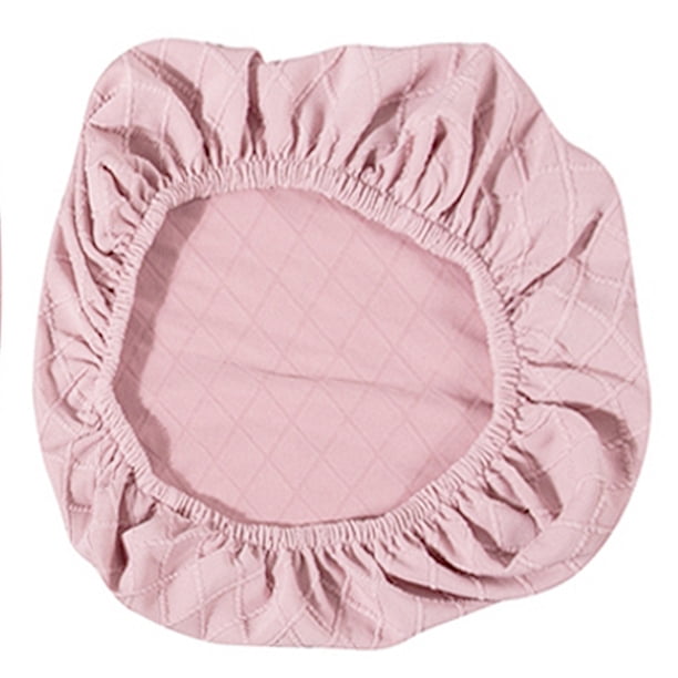 Ribombic enrejado Silla Individual Cubiertas Anti-polvo desmontable Lavable Multicolor Universal Simple Style Decoración para el hogar Sillas Funda Rosa 2 piezas seitruly HA011223-03