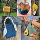 thumbnail image 3 of de hilo de tela de 30M de costura trenzados DIY hilo duradero ondulado a mano para bufanda, alfombras, cojín, bolsa de verano, fabricación Negro Macarena Hilo de tejer de tela, 3 of 8