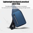 thumbnail image 3 of Double-Layer Water-Resistant Chest Bag, Large Capacity Crossbody Pack for Hiking, Commuting, Phone and Essentials Storage, Reinforced Oxford Material, 3 of 8