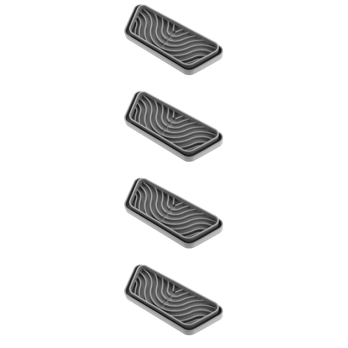 WORGEOUS 4-Pack Refrigerator Drip , Leak-Proof Dispenser Catch Trays, Leak Catcher Accessories