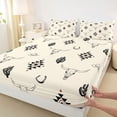thumbnail image 4 of jejeloiu Aztec Bull Skull Western Full Size Sheets Kids,Tribal Desert Print Bed Sheets For Boy,4pcs, 4 of 6