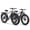 Gray + Green, variant on 2 Pack Electric Bikes for Adults 1800W Peak Motor up to 70Miles Range 28 mph Max Speed 26" x 4" Fat Tire Mountain E Bike 48V 15AH Battery 7 Speed off Road Ebike Front Fork Suspension, UL2849 by SGS