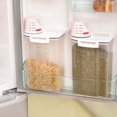 thumbnail image 3 of Dispensador De Cereales De 8 Piezas Grano Arroz Almacenamiento Harina Sazonador Contenedor Tarro Soledad Dispensador de cereales transparente grande, 3 of 9