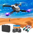 thumbnail image 1 of Dron FPV Kraoden WiFi con cámara HD 1080P, modo de retención de altitud, dron RC plegable, cuadricóptero, vuelo circular, vuelo de ruta, retención de altitud, modo sin cabeza, 1 of 8