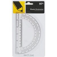 6" Shatter-Resistant Protractor, Available in Multiple Colors