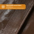 thumbnail image 2 of Tarps 20' x 30', 16 Mil Heavy Duty Waterproof Tarps, Waterproof Poly Tarps with Grommets and Reinforced Edges UV Resistant Tear&Fade Brown Multipurpose Tarpaulin for Pool Car Outdoor Coverings, 2 of 11