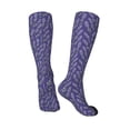 thumbnail image 4 of Fotbe Lavender Flowers print Women's Men's Novelty Crew Socks Cotton Socks Knee High Socks for Walking,Running,Nurses,Pregnancy, 4 of 9