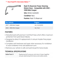 thumbnail image 2 of Rack To Reservoir Power Steering Return Hose - Compatible with 2002 - 2008 Mini Cooper 2003 2004 2005 2006 2007, 2 of 2