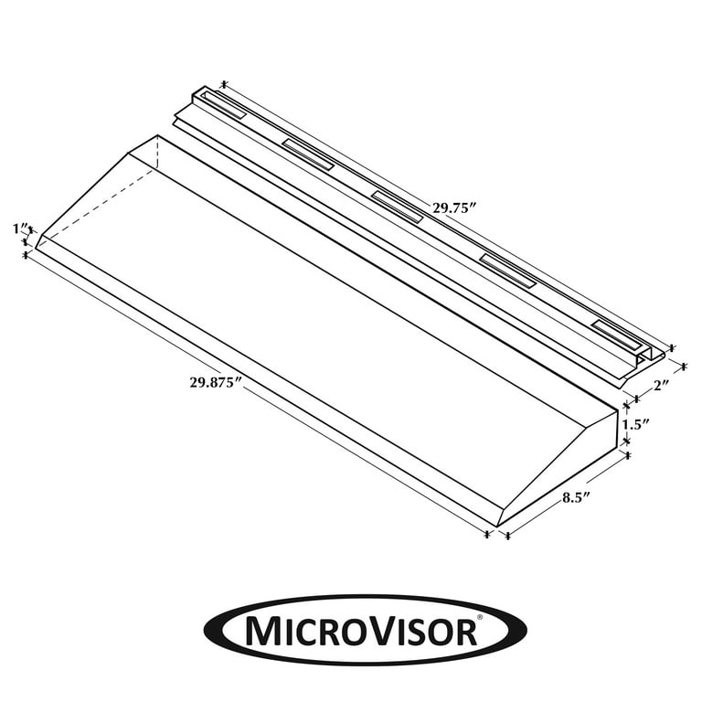 Rackifier Space-Saving Kitchen Rack - MICROVISOR® Extension Hood