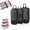 (Black,3pcs), variant on Expandable Space-Saving Cubes, Flat Folding Waterproof Travel Organizer Bags for Suitcase, Compression Luggage Organizers with Heavy Duty Mesh Top, Pink Navy Black Packing Organizer Set (Black,6pcs)