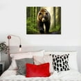 thumbnail image 4 of COMIO  Wall Art Canvas Prints - Forest and Bear Picture Painting - Modern Wall Artwork Framed for Gifts Bathroom Home Kitchen Office Decor, 4 of 4