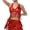 Red, variant on Fashion Tassel Crop Top for Women Sparkly Belly Dance Bra Backless Festival Rave Halter Top for Women