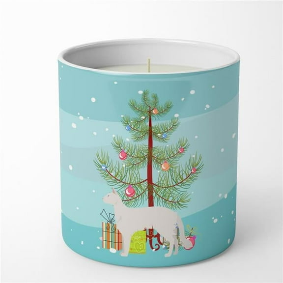 Carolines Treasures CK3461CDL 3.75 x 3.25 in. Unisex Italian Spitz Christmas Tree 10 oz Decorative Soy Candle