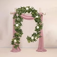 thumbnail image 6 of CASAFUN Artificial Eucalyptus Garland 2.58 Ft Silk Artificial Vines Hanging Leaves Plants Greenery Garland for Indoor Outdoor Wedding Backdrop Arch Wall Decor, 6 of 6