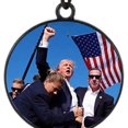thumbnail image 4 of Collar con imagen de Metal de Trump colgante con foto personalizada decoración del Día de la Independencia, 4 of 9