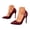 Wine, variant on Stylago Women's Closed Pointed Toe High Heels Dress Wedding Pumps Shoes Leather Trendy Stiletto for Ladies Work Business Size 6.5 Beige