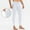White, variant on Oplxuo Men's Winter Fleece Lined Leggings with Side Pocket - High Waisted Warm Thermal Yoga Pants Cycling Running Tights