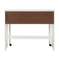 thumbnail image 5 of Pemberly Row Contemporary Extendable Wood Console Desk in White, 5 of 19