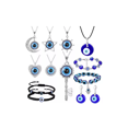 thumbnail image 1 of 11pzs Joyas Mujer Con Collar Y Pulsera Y Aretes De Ojo Turco, 1 of 3
